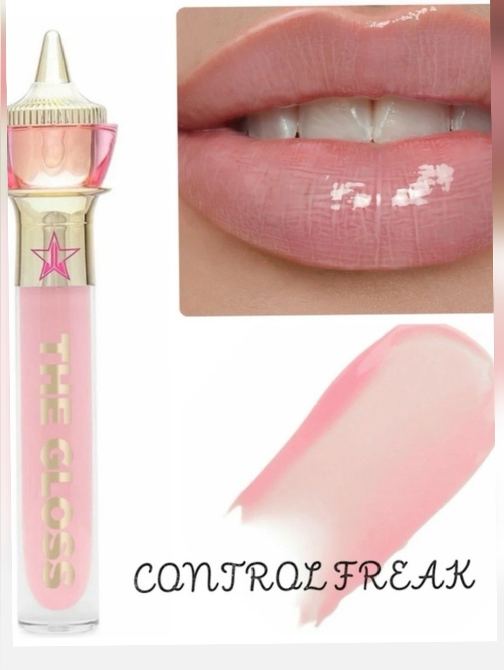 Jeffrey Star Control Freak Gloss in Extreme Shine Hydrating Lip Plumper NIB